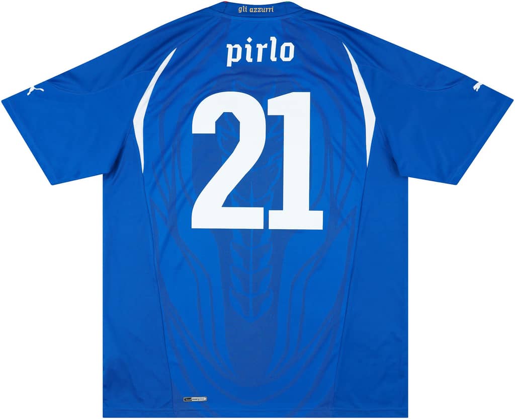 2010-12 Italy Home Shirt Pirlo #21 - 8/10 - (S)