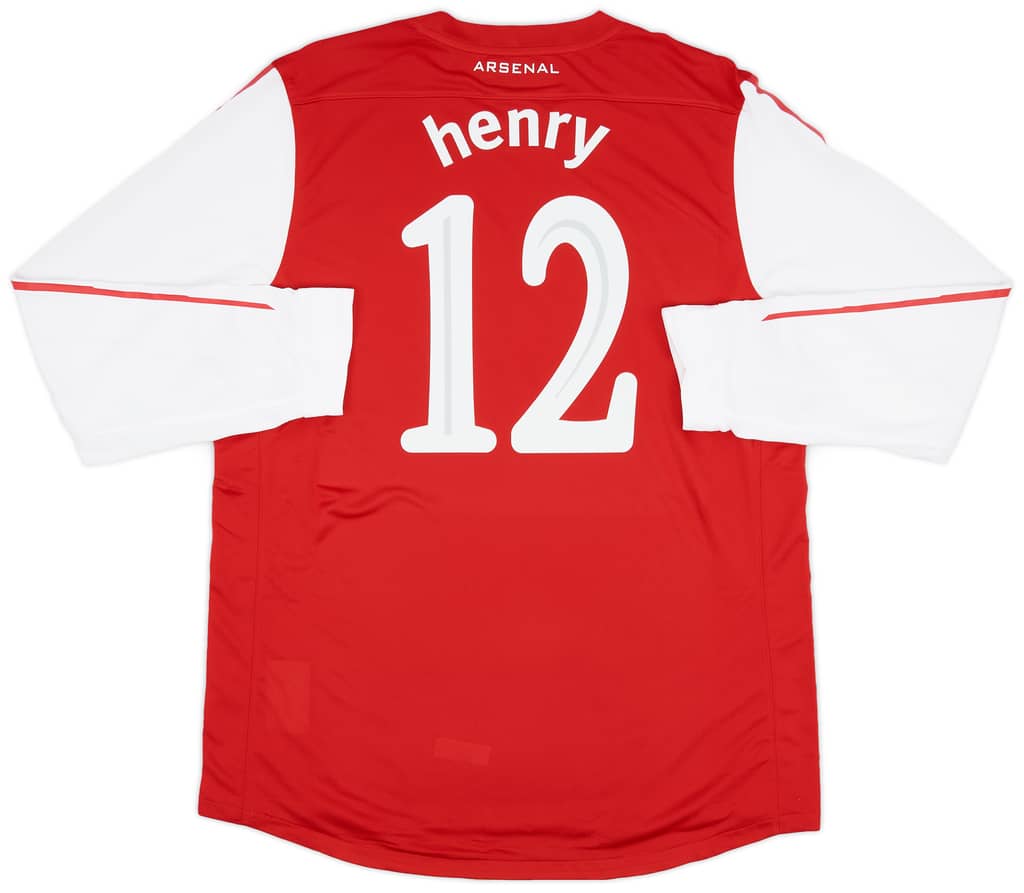 2011-12 Arsenal Player Issue Home L/S Shirt Henry #12 (XXL)
