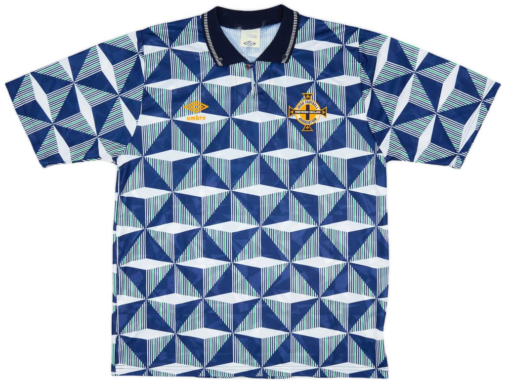 1990-92 Northern Ireland Away Shirt - 7/10 - (L)