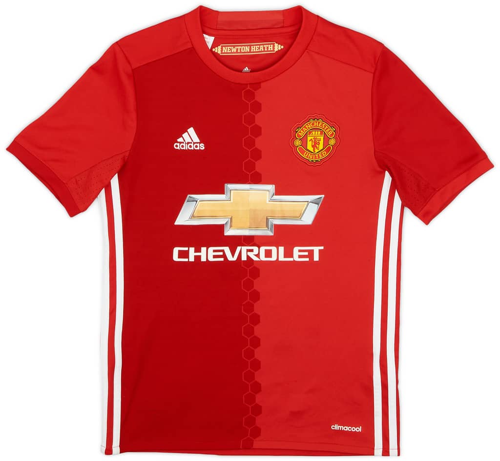 2016-17 Manchester United Home Shirt - 9/10 - (M.Boys)