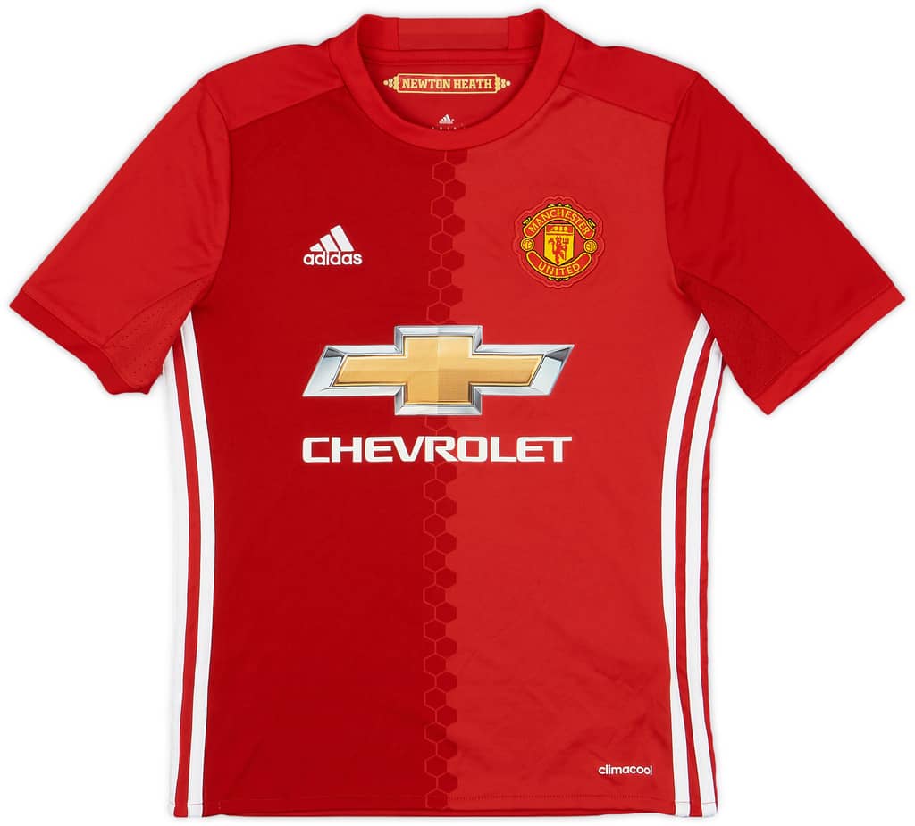 2016-17 Manchester United Home Shirt - 9/10 - (M.Boys)