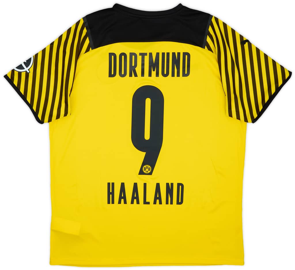 2021-22 Borussia Dortmund Home Shirt Haaland #9 (L)