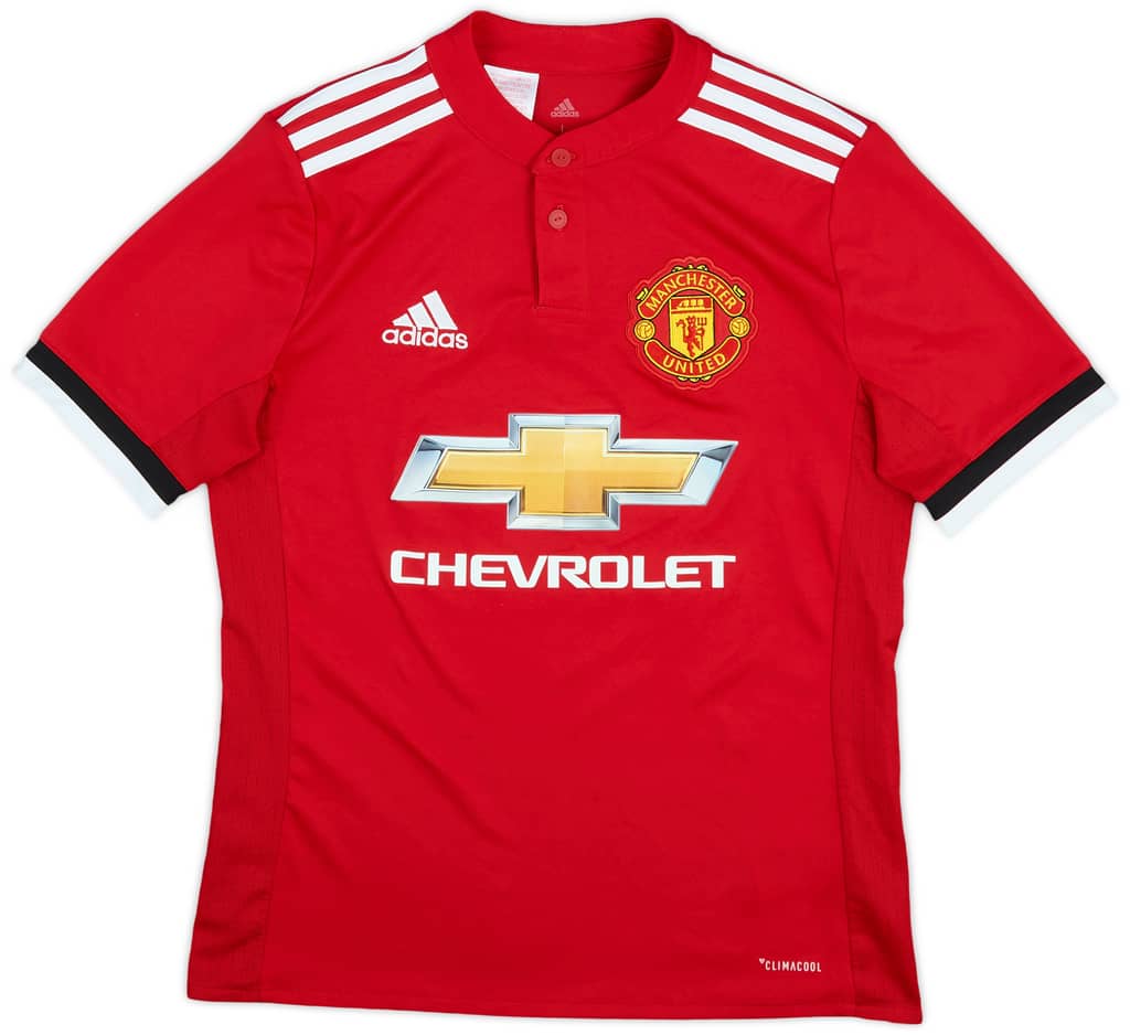 2017-18 Manchester United Home Shirt - 9/10 - (L.Boys)
