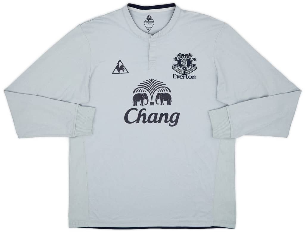 2011-12 Everton Third L/S Shirt Baines #3 - 9/10 - (L)