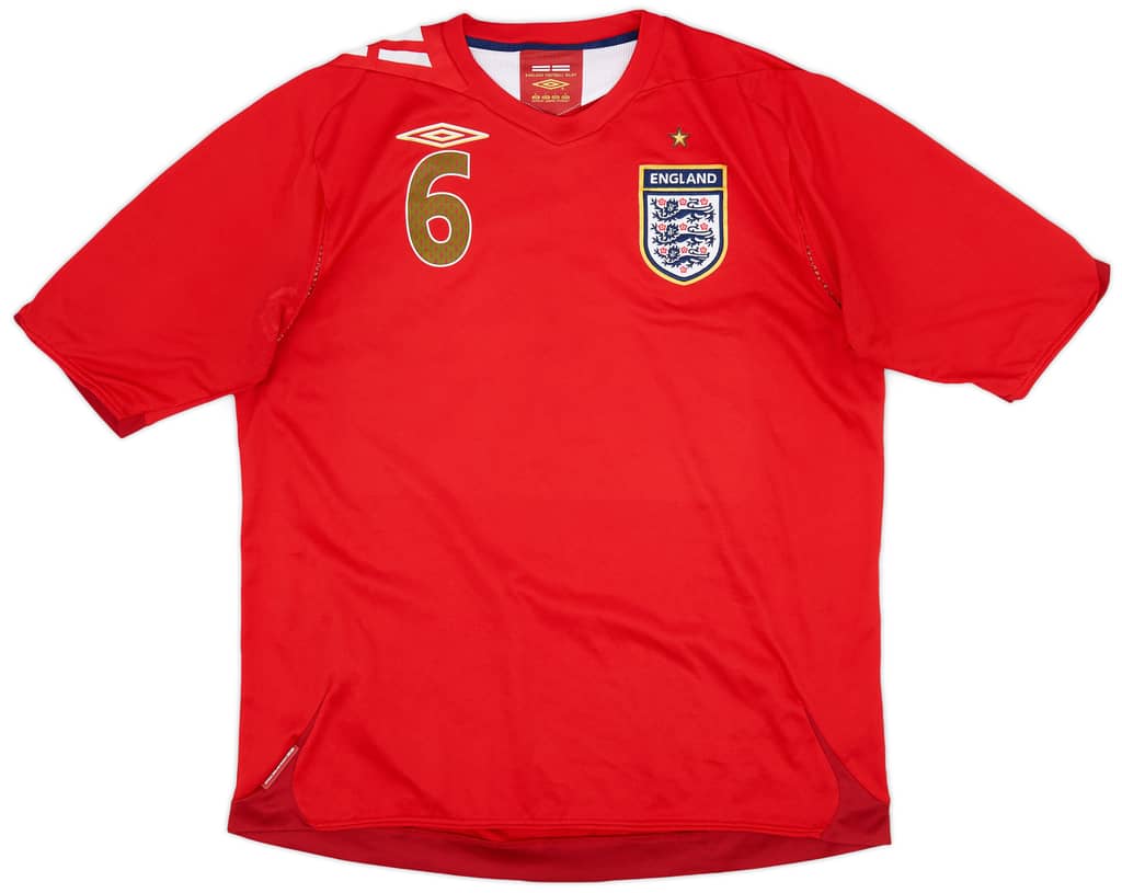 2006-08 England Away Shirt Terry #6 - 6/10 - (L)