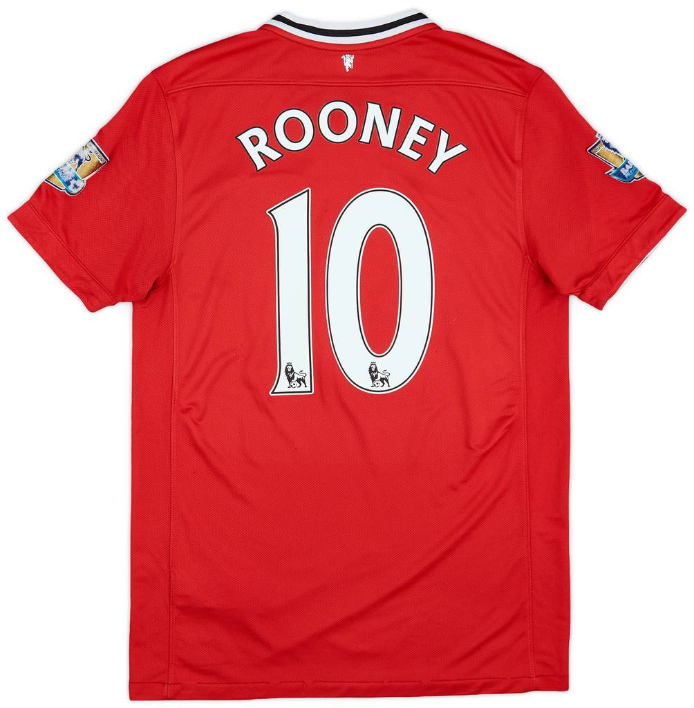 2011-12 Manchester United Home Shirt Rooney #10 - 7/10 - (M)
