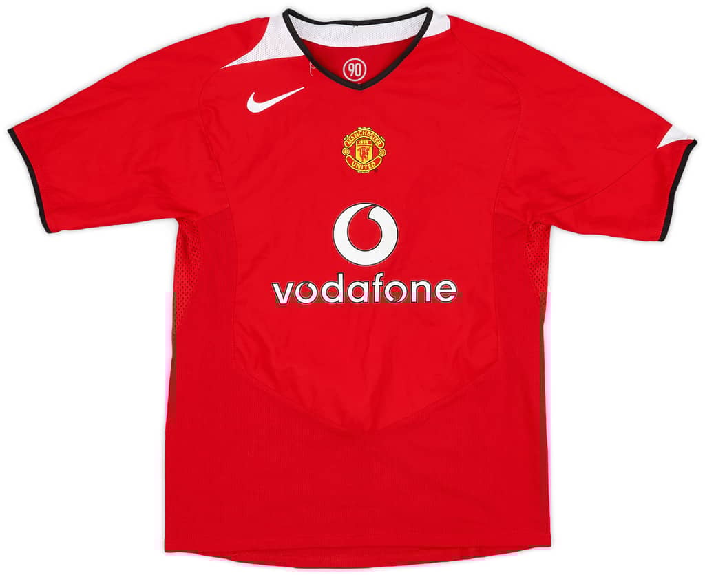 2004-06 Manchester United Home Shirt - 8/10 - (L.Boys)