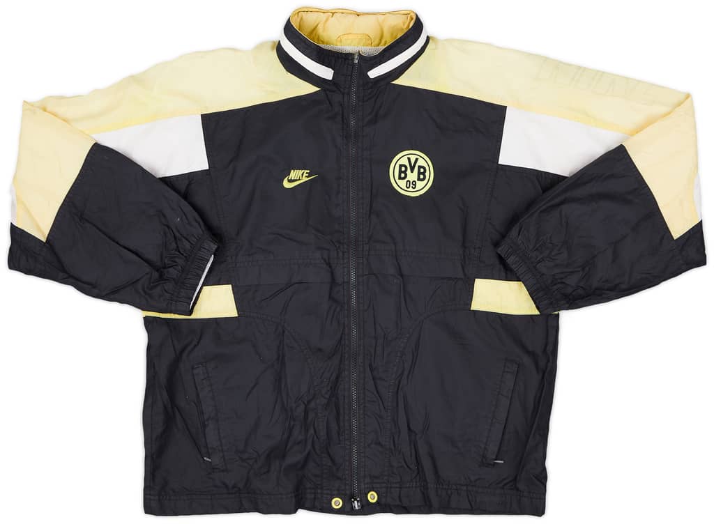 1996-97 Borussia Dortmund Nike Hooded Rain Jacket - 5/10 - (XL.Boys)