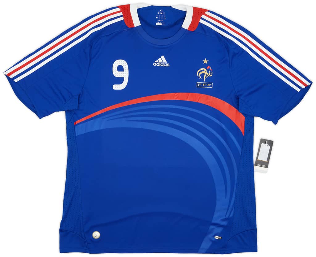 2007-08 France Home Shirt Benzema #9 (XXL)