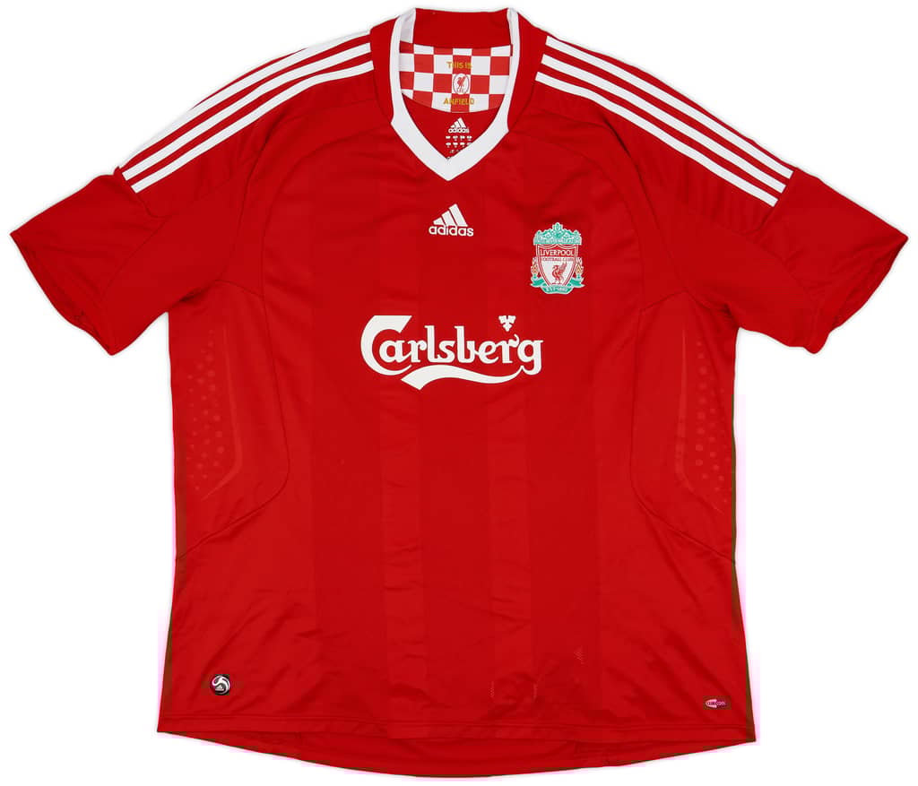 2008-10 Liverpool Home Shirt Gerrard #8 - 7/10 - (3XL)