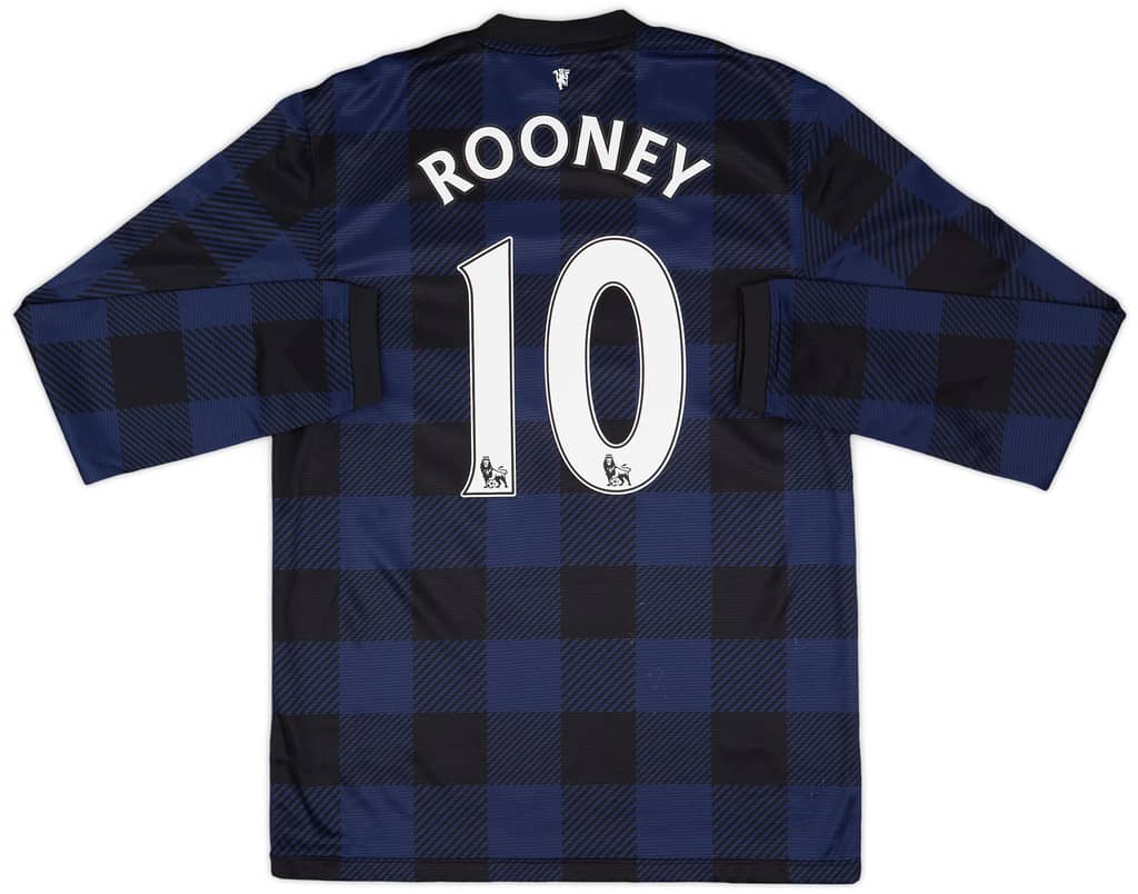 2013-14 Manchester United Away L/S Shirt Rooney #10 - 5/10 - (M)