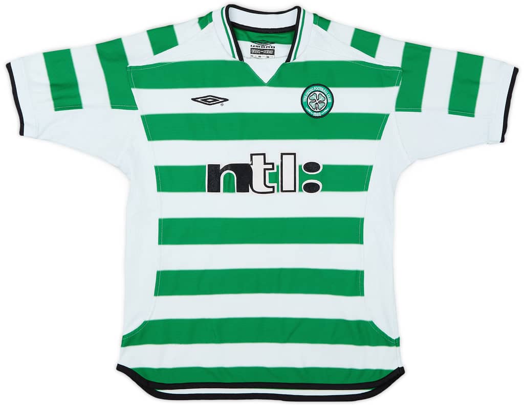 2001-03 Celtic Home Shirt - 6/10 - (L.Boys)