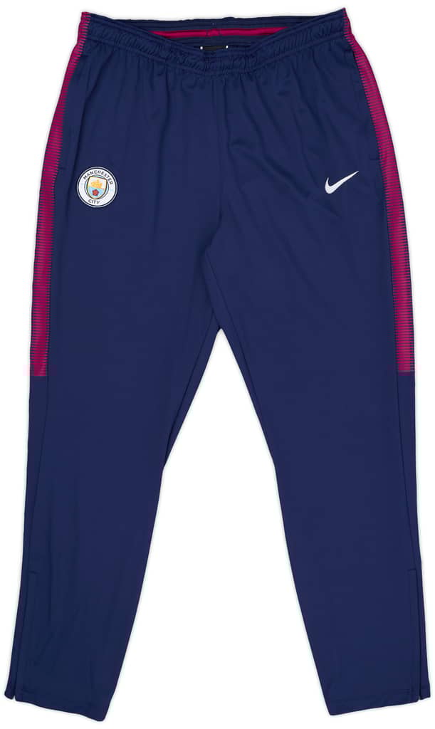2017-18 Manchester City Nike Track Pants/Bottoms - 8/10 - (L)