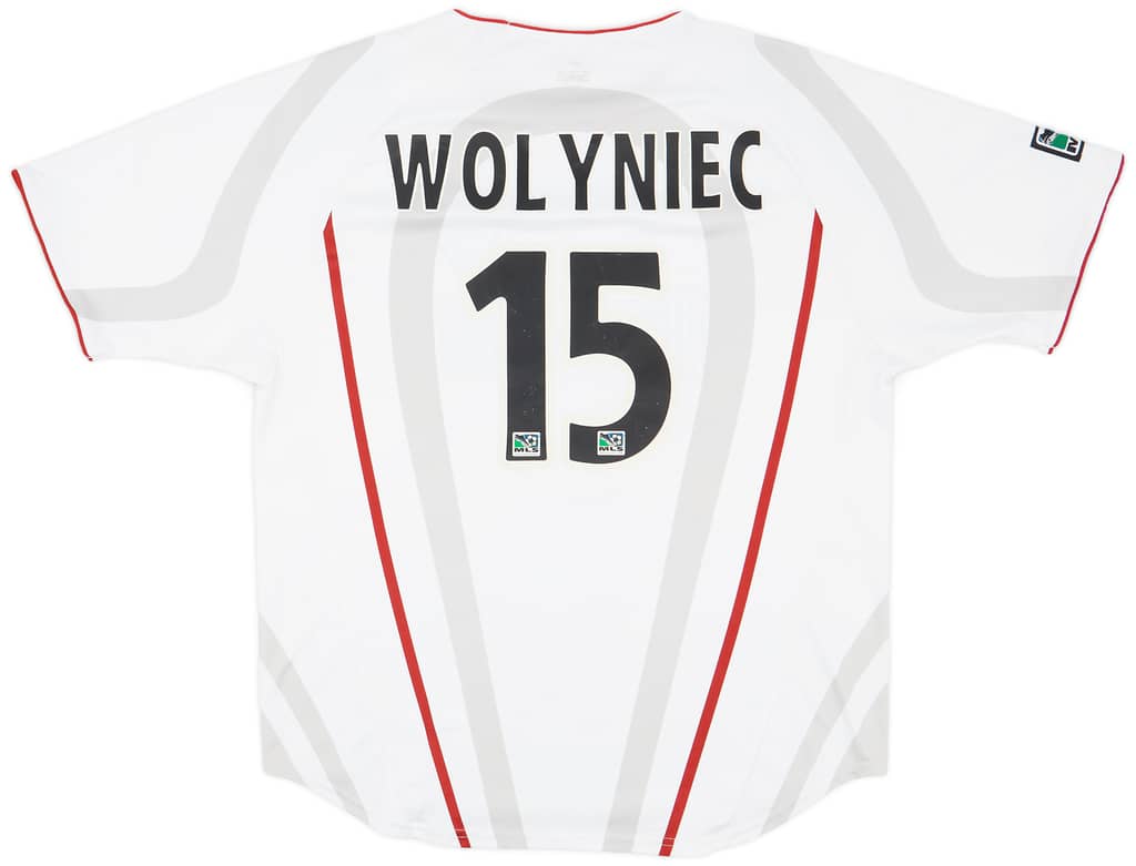 2003-04 NY/NJ Metrostars Match Issue Away Shirt Wolyniec #15
