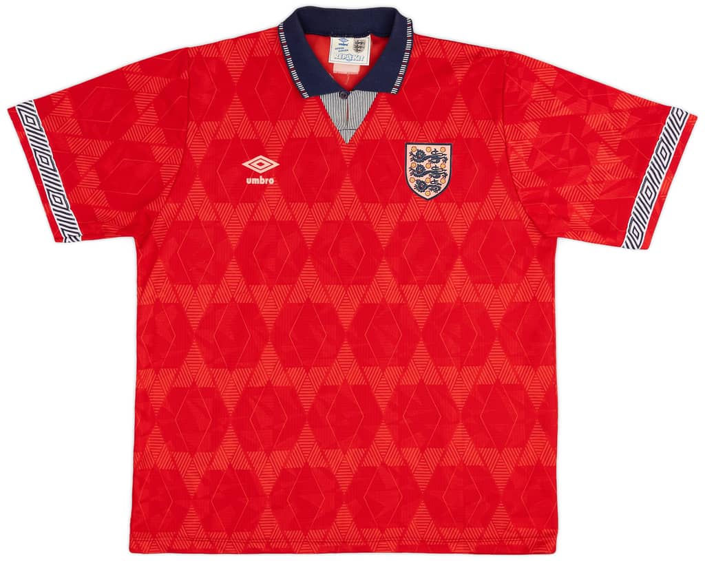 1990-93 England Away Shirt - 8/10 - (L)