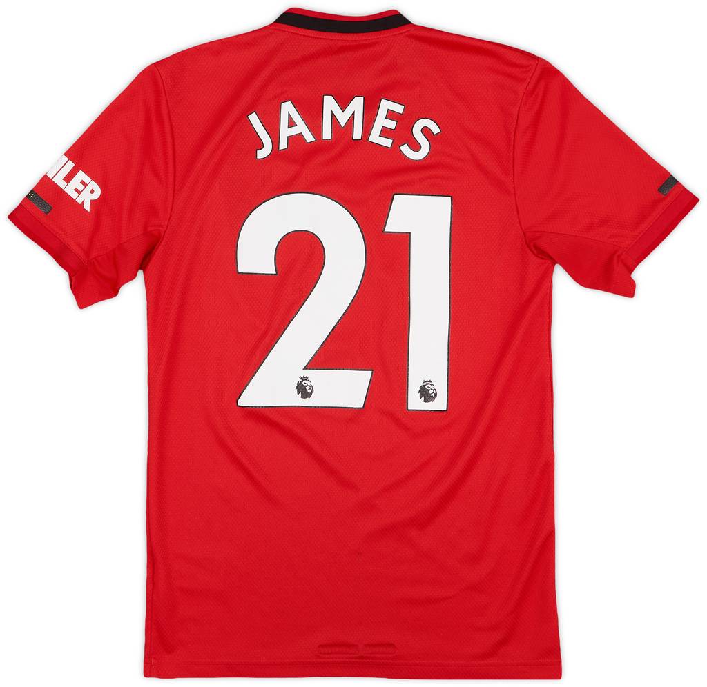 2019-20 Manchester United Home Shirt James #21 - 9/10 - (XS)