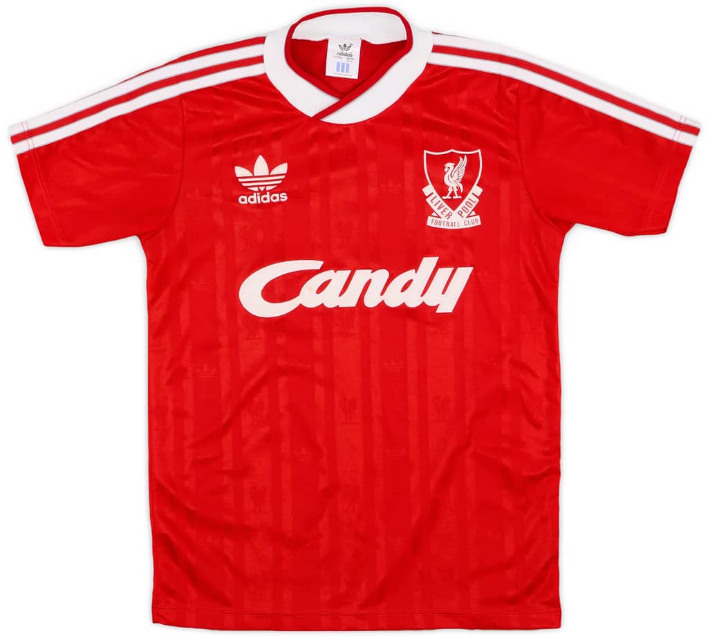 1988-89 Liverpool Home Shirt - 8/10 - (Y)