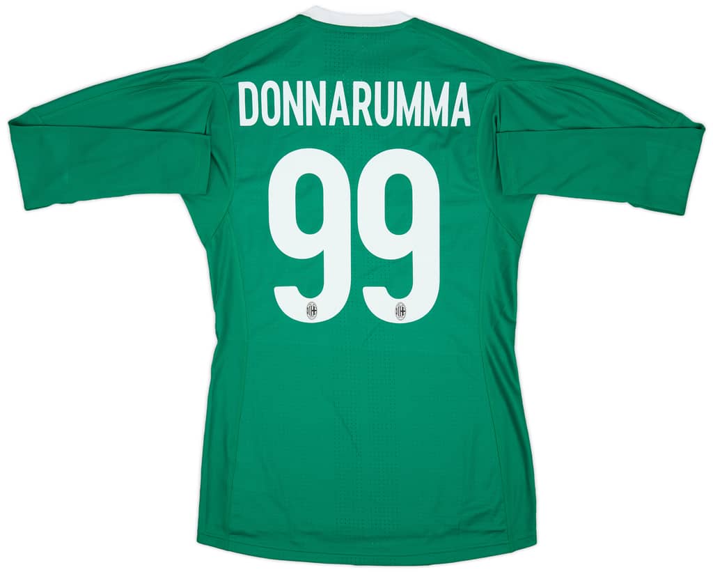 2017-18 AC Milan Player Issue GK Shirt Donnarumma #99 (S/M)