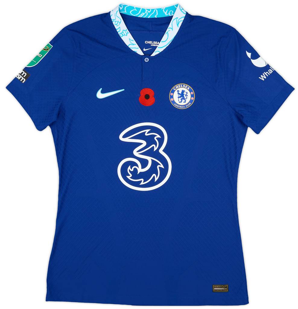 2022-23 Chelsea Match Issue Carabao Cup Home Shirt Aubameyang #9