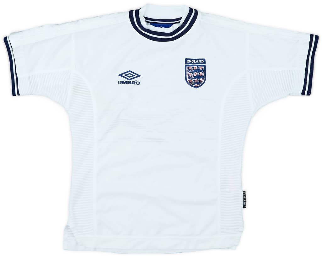 1999-01 England Home Shirt - 7/10 - (M.Boys)