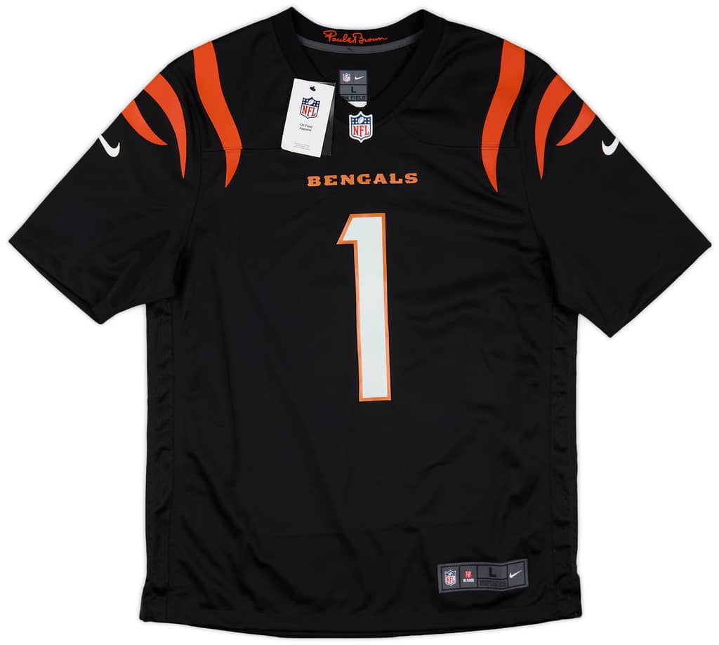 2021-24 Cincinnati Bengals Chase #1 Nike Game Home Jersey (L)