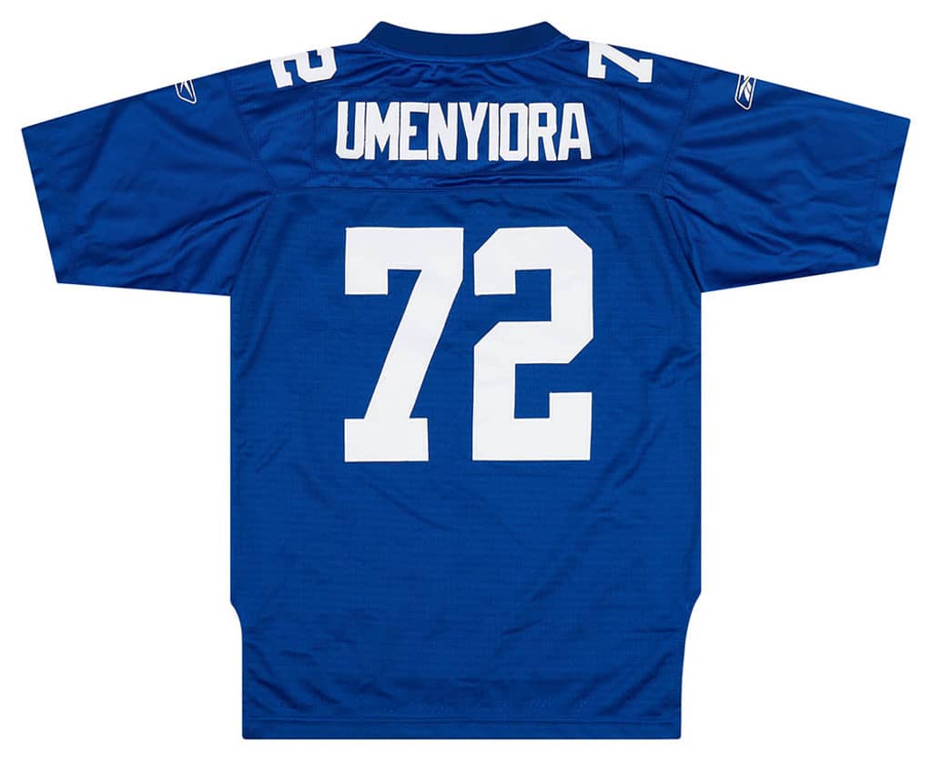2008 New York Giants Umenyiora #72 Reebok Premier Jersey (Home) Y