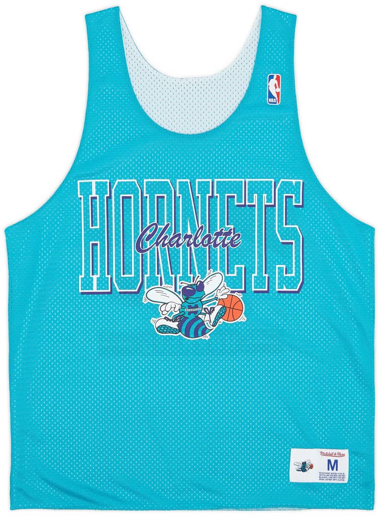 2013-14 Charlotte Hornets Mitchell & Ness Reversible Training Jersey - 8/10 - (M)