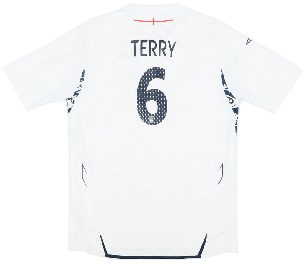 2007-09 England Home Shirt Terry #6 - 7/10 - (XL.Boys)