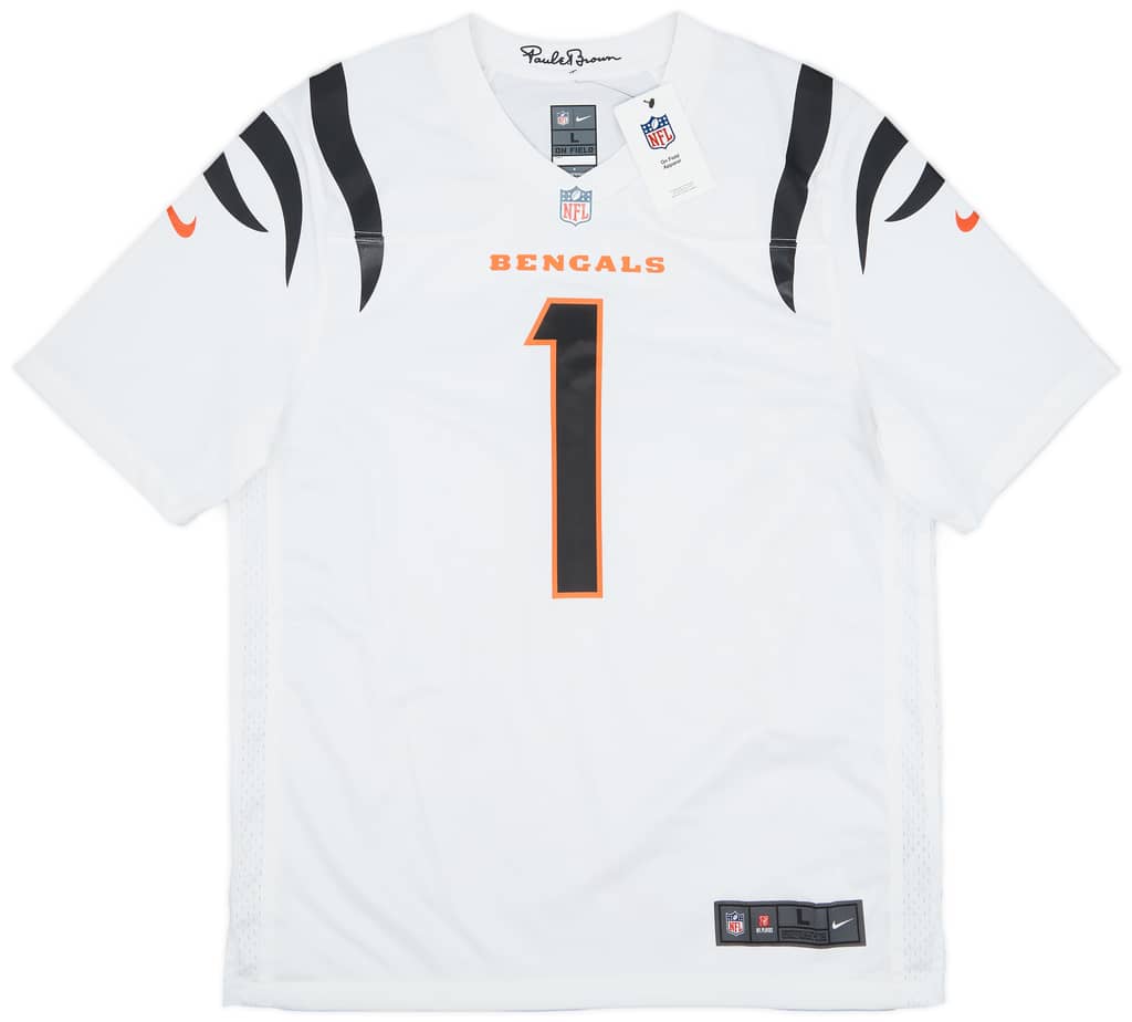 2021-24 Cincinnati Bengals Chase #1 Nike Game Away Jersey (L)
