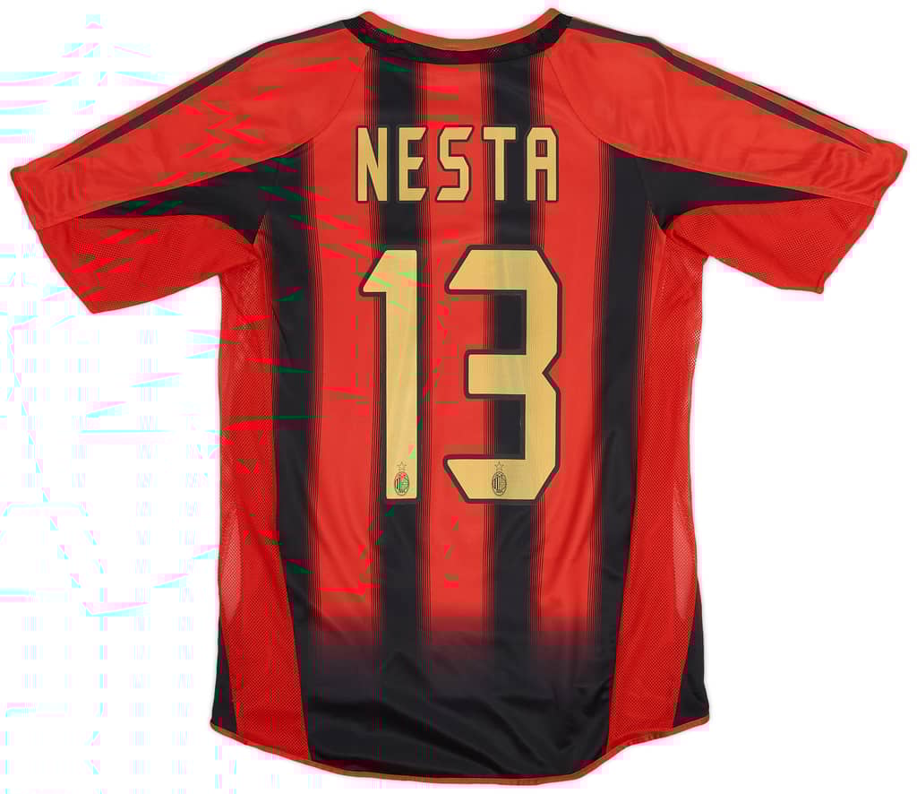 2004-05 AC Milan Home Shirt Nesta #13 - 8/10 - (S)