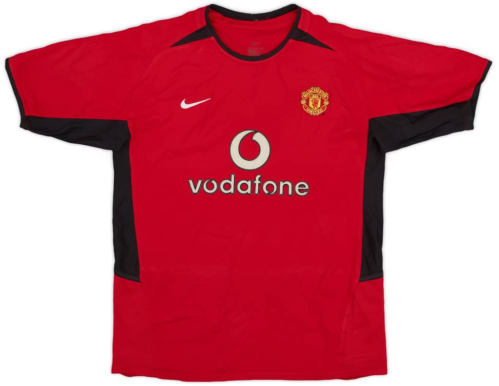 2002-04 Manchester United Home Shirt - 8/10 - (L.Boys)