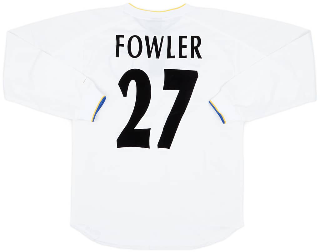 2000-02 Leeds United Home L/S Shirt Fowler #27 (S)