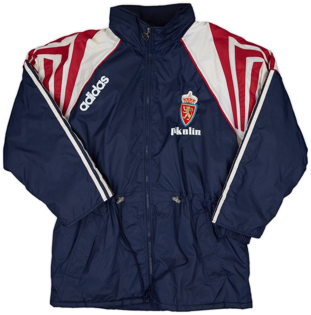 1995-96 Real Zaragoza adidas Padded Bench Coat - 8/10 - (M/L)
