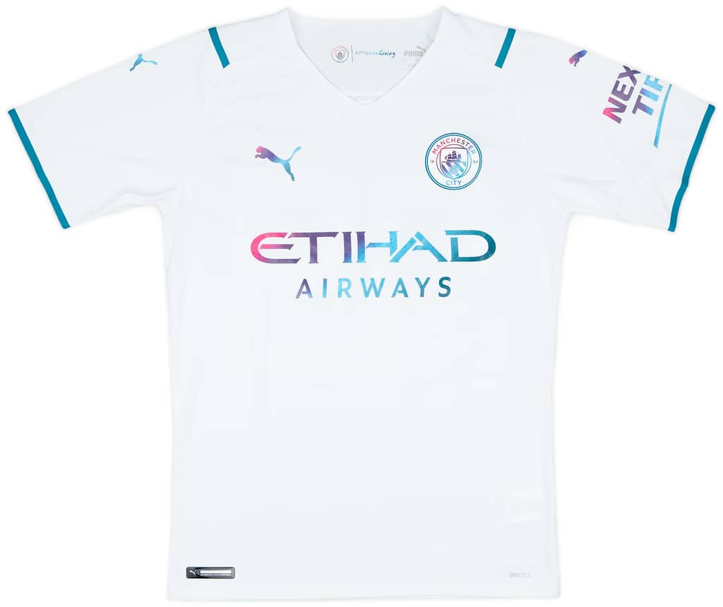 2021-22 Manchester City Match Issue FA Cup Away Shirt Mbete #79