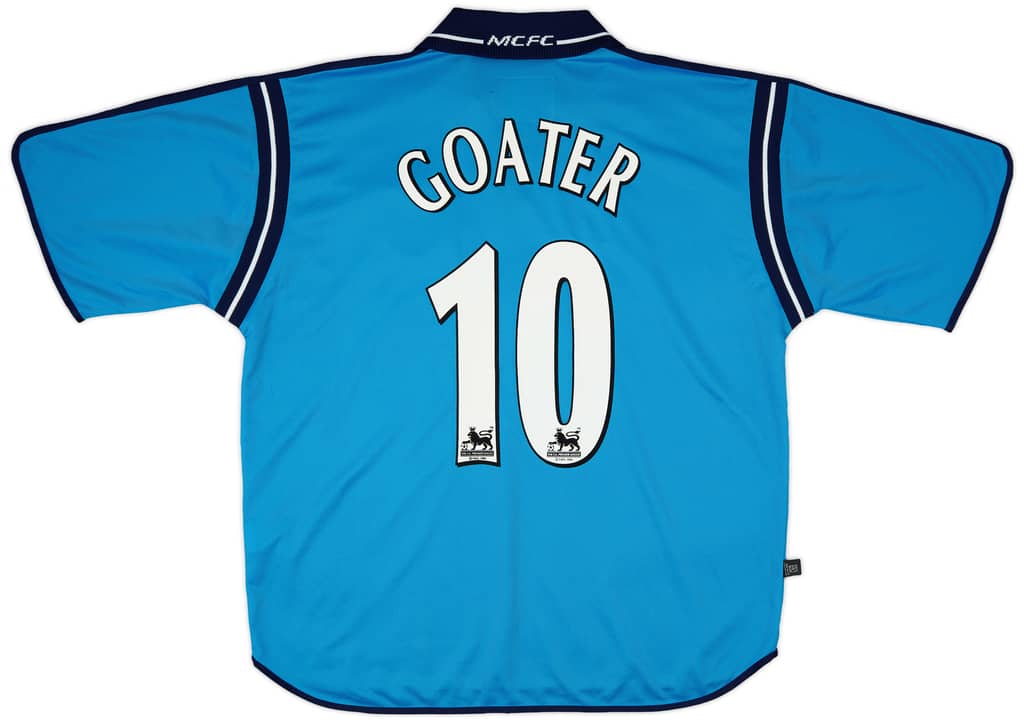2002-03 Manchester City Home Shirt Goater #10 - 9/10 - (L)