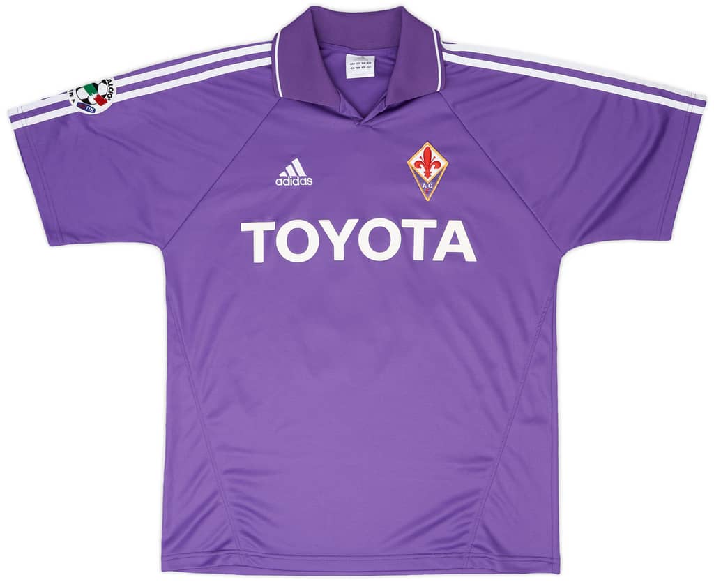 2004-05 Fiorentina Match Issue Home Shirt Chiellini #4