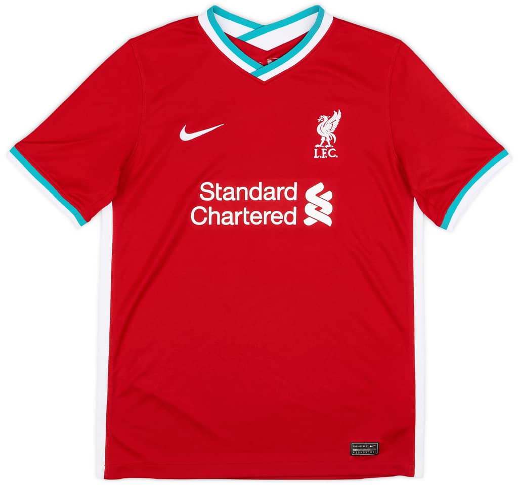 2020-21 Liverpool Home Shirt - 8/10 - (XL.Boys)