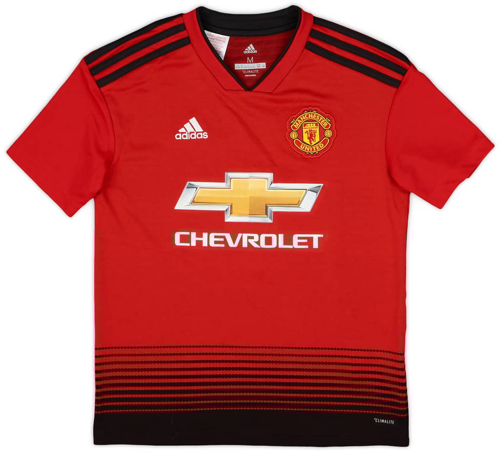 2018-19 Manchester United Home Shirt - 9/10 - (M.Boys)