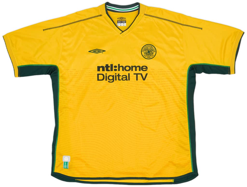 2002-03 Celtic Away Shirt Larsson #7 - 9/10 - (XXL)