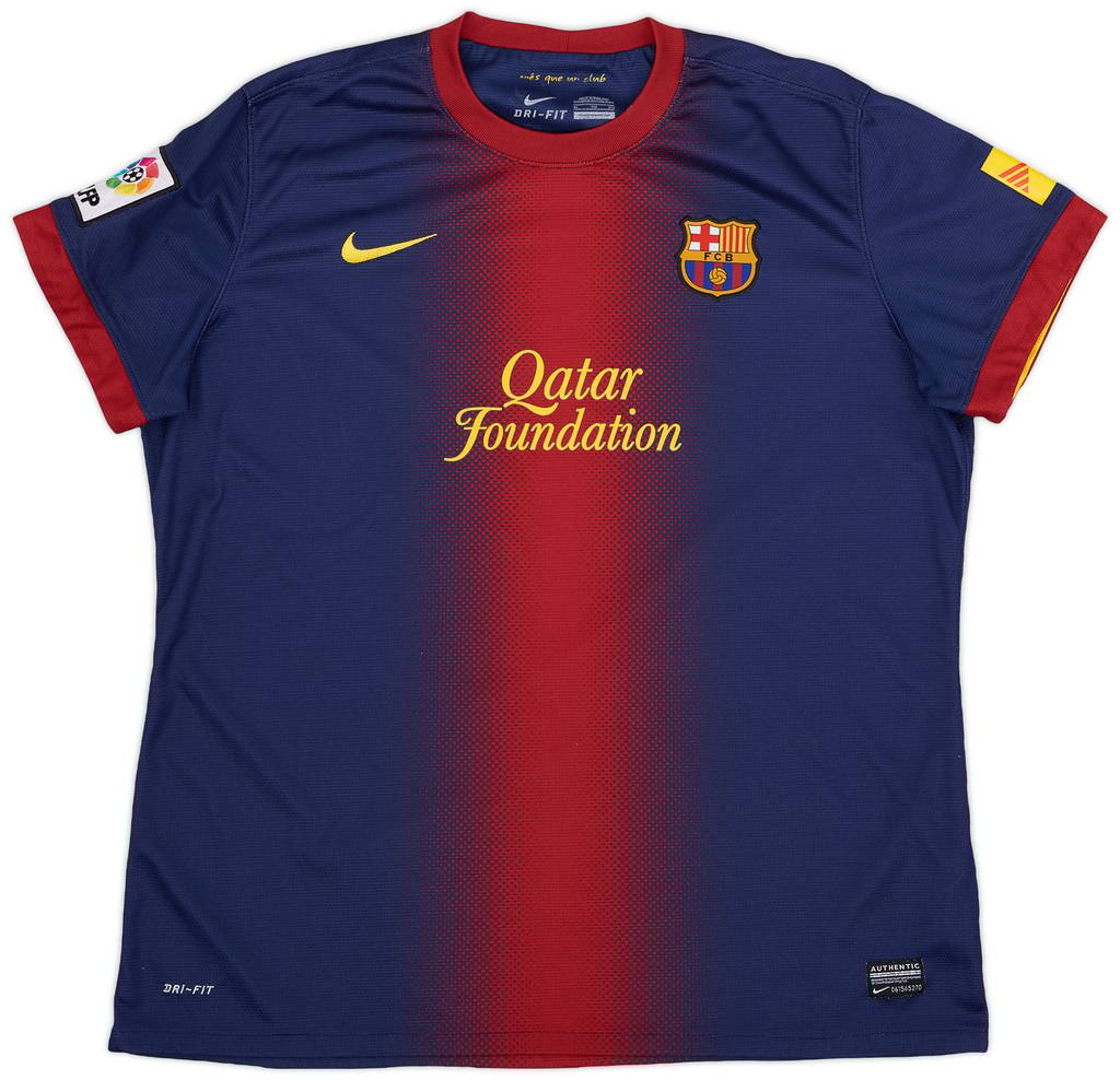 2012-13 Barcelona Home Shirt - 9/10 - (XL.Boys)