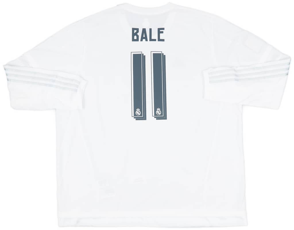 2015-16 Real Madrid Home L/S Shirt Bale #11 (3XL)