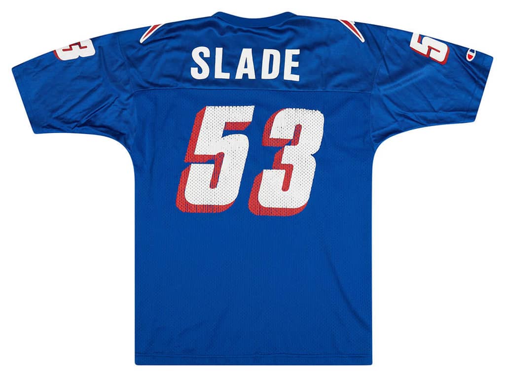 1995-99 New England Patriots Slade #53 Champion Jersey (Home) L