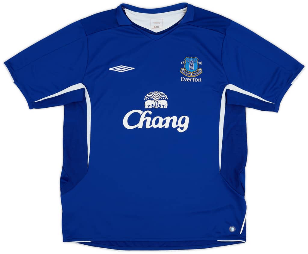 2005-06 Everton Home Shirt - 8/10 - (XL)