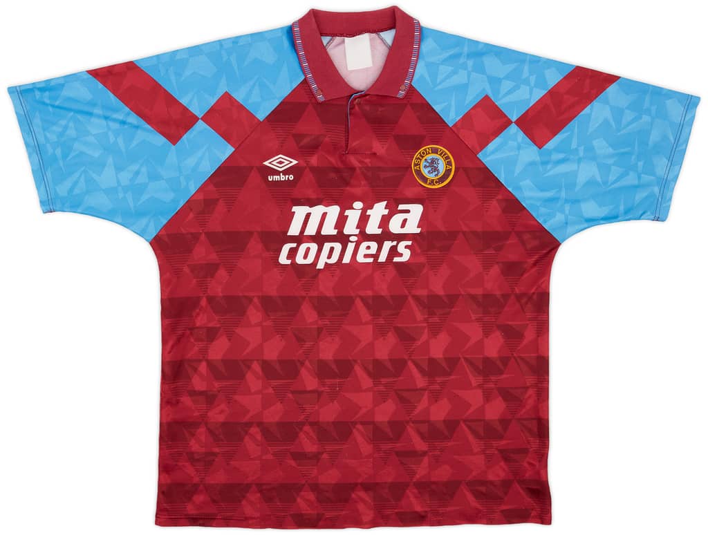 1990-92 Aston Villa Home Shirt - 7/10 - (XL)