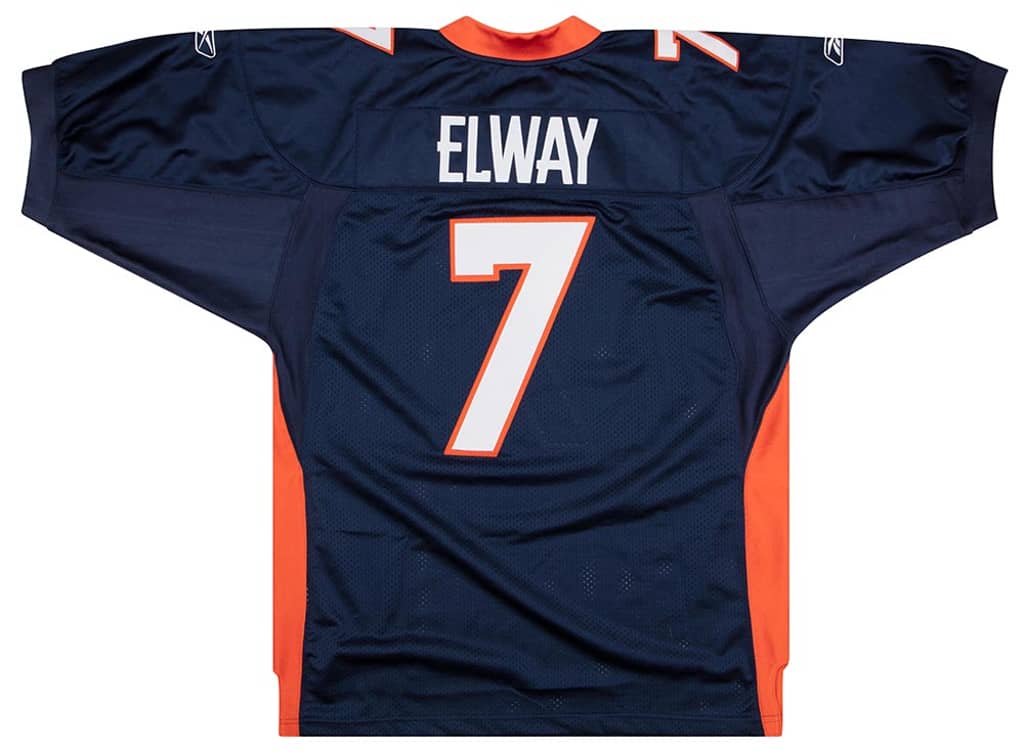 2002-04 Denver Broncos Elway #7 Authentic Reebok Jersey (Home) XXL