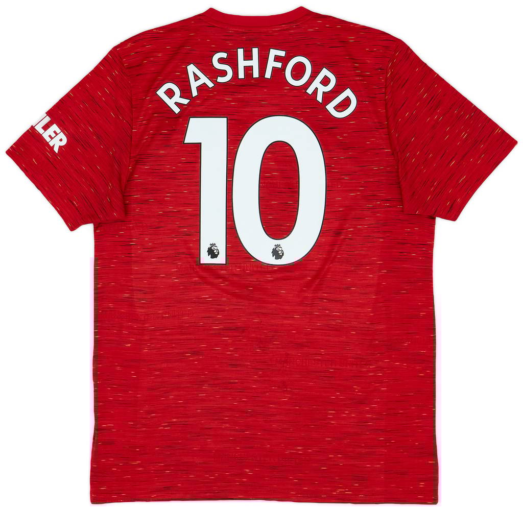 2020-21 Manchester United Home Shirt Rashford #10 - 9/10 - (L)