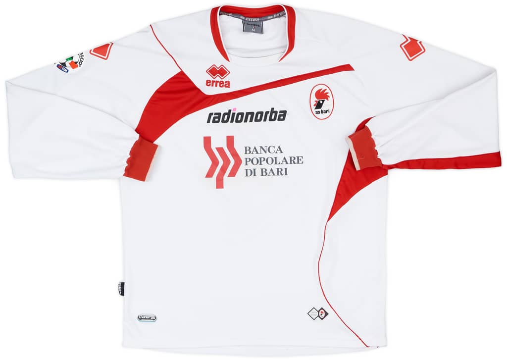 2009-10 Bari Match Issue Home L/S Shirt Almirón #4