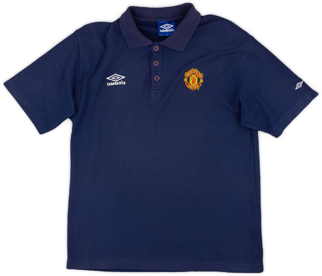 1998-99 Manchester United Umbro Polo Shirt - 6/10 - (L)