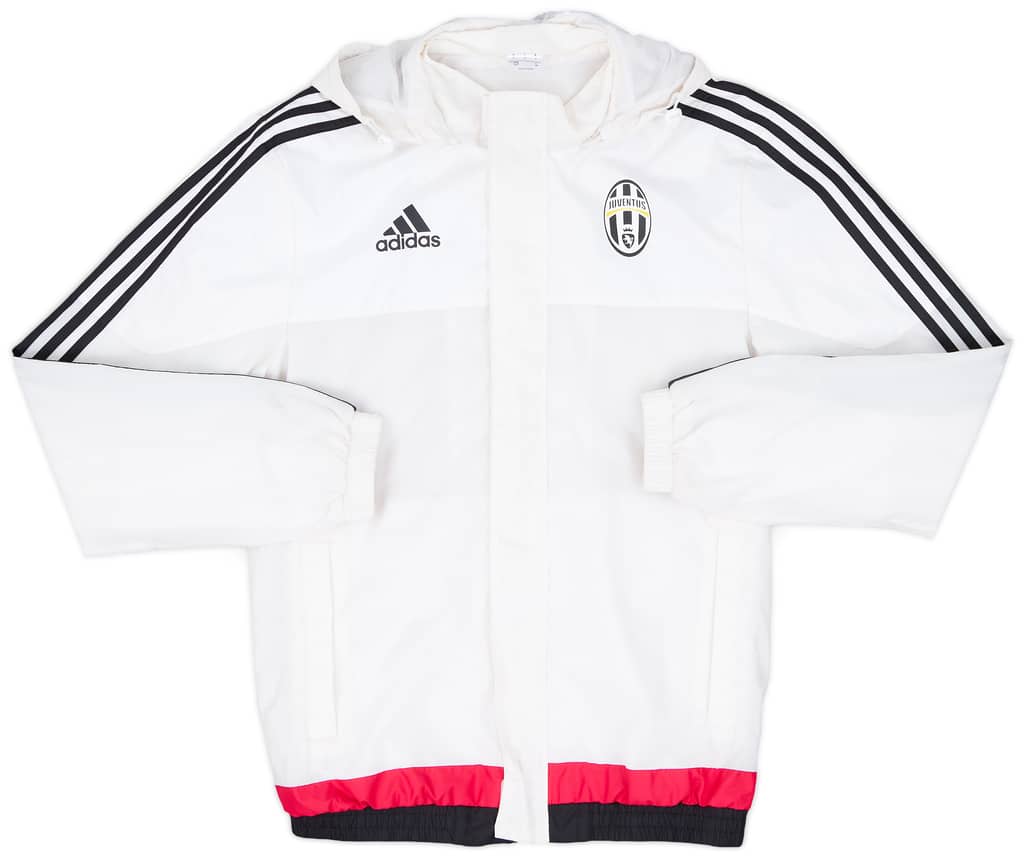 2015-16 Juventus adidas Hooded Rain Jacket - 7/10 - (S)