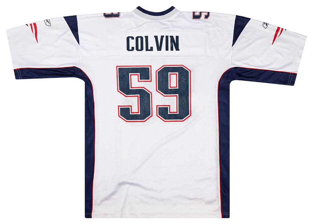 2005-06 New England Patriots Colvin #59 Reebok On Field Jersey (Away) XL